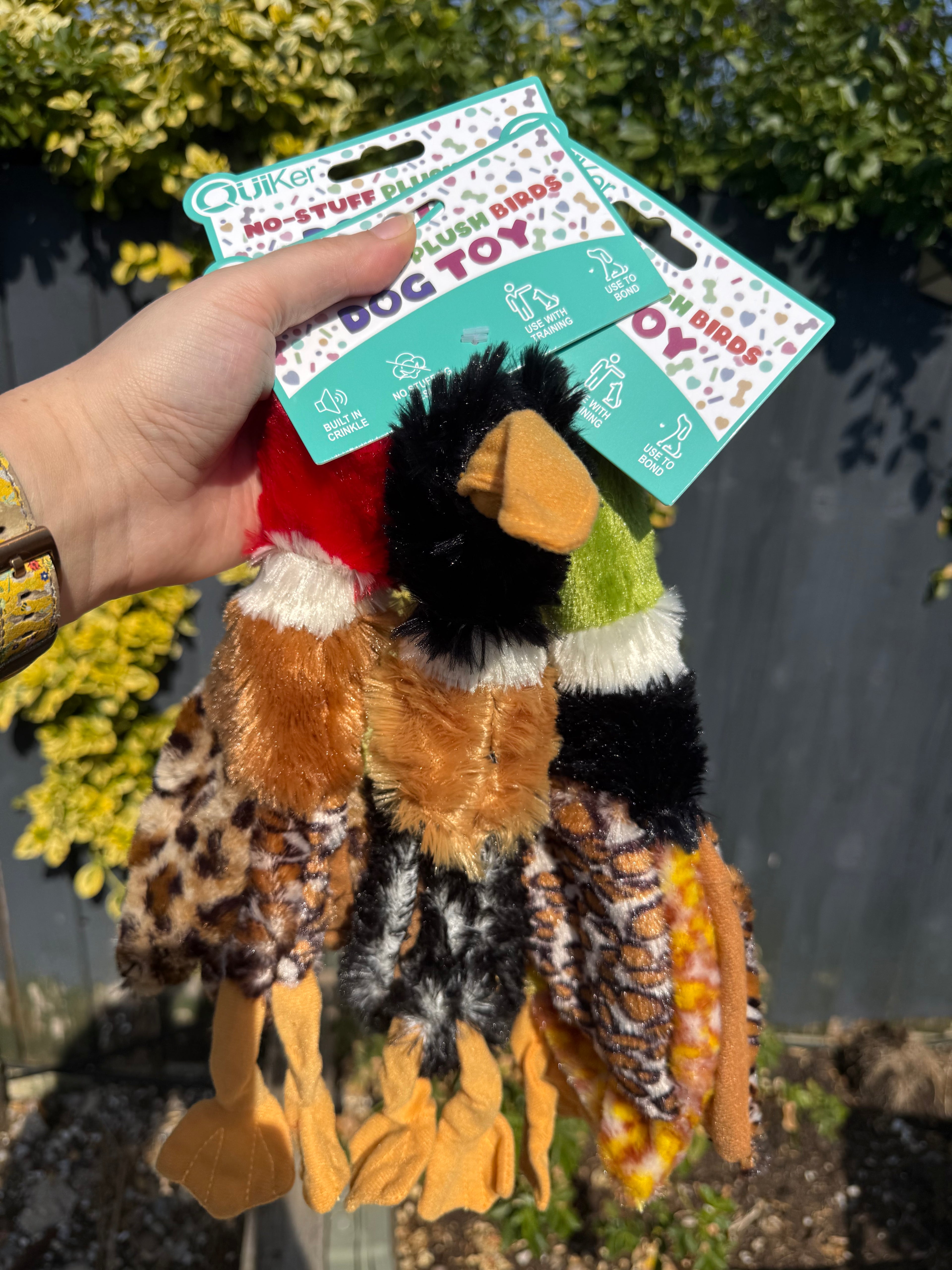 Unstuffed Duck Crinkle Dog Toy