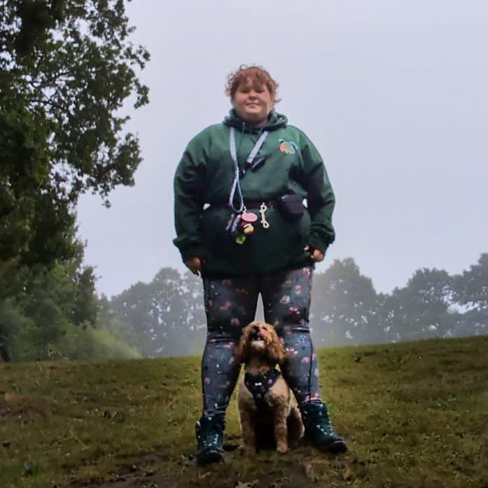 Autumn Wonderland matching leggings - dog walking leggings