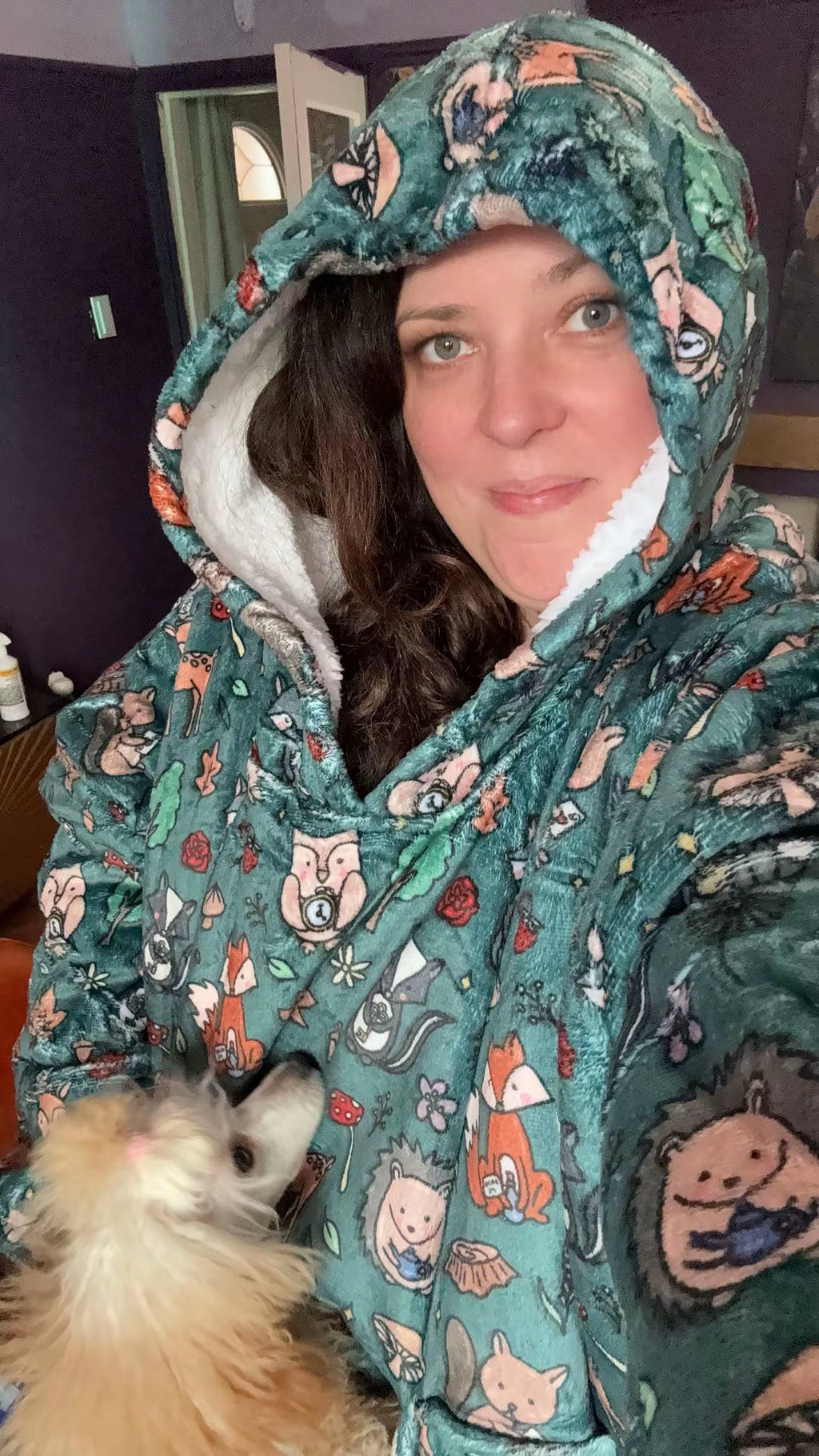 Woodland Wonderland Snuggle Pup Hoodie Wearable Blanket