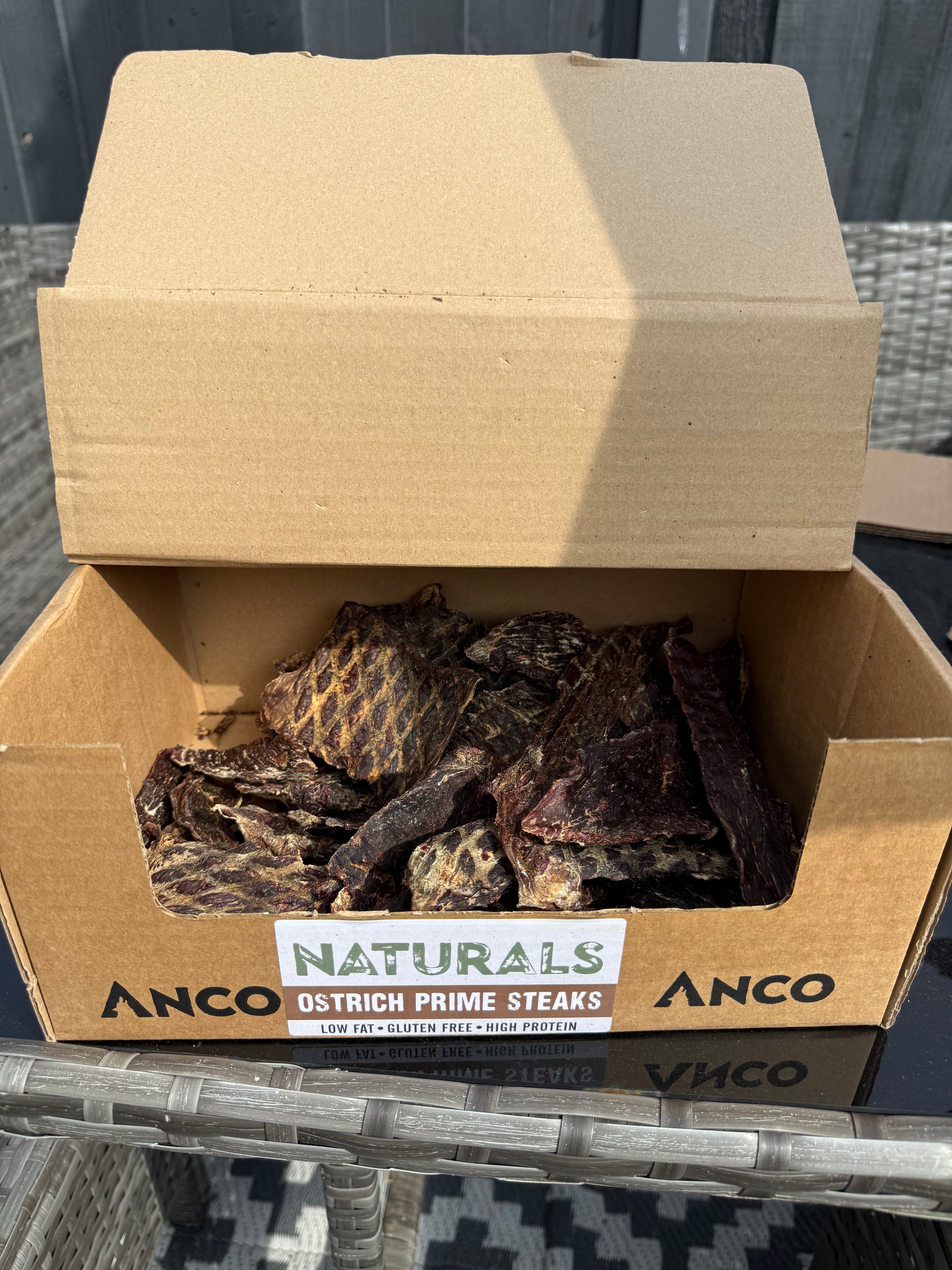 Ostrich Steaks (Single-Protein Dog Treat)