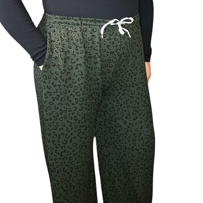 Emerald Green animal print co-ord/ loungewear set - match with your dog