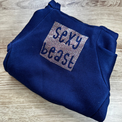 Dog slogan hoodies - various one off designs/sizes