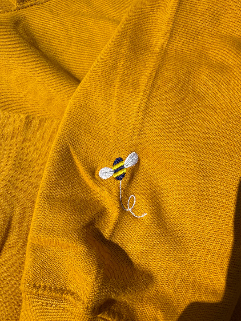 Summer Buzzin' Embroidered Bee Hoodie - match with your dog