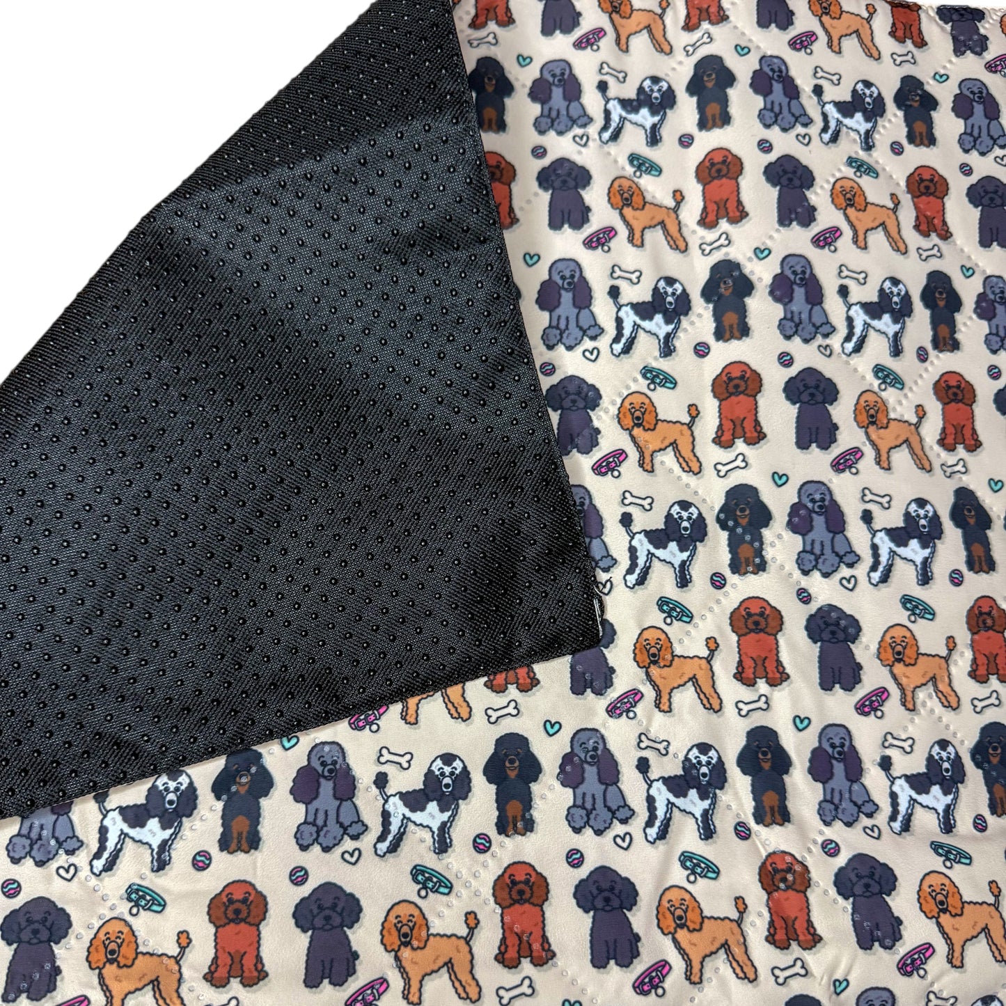 Oodles of Poodles Dog Settle Mat - The Perfect Travel Mat for Your Poodle or Doodle! 🐩