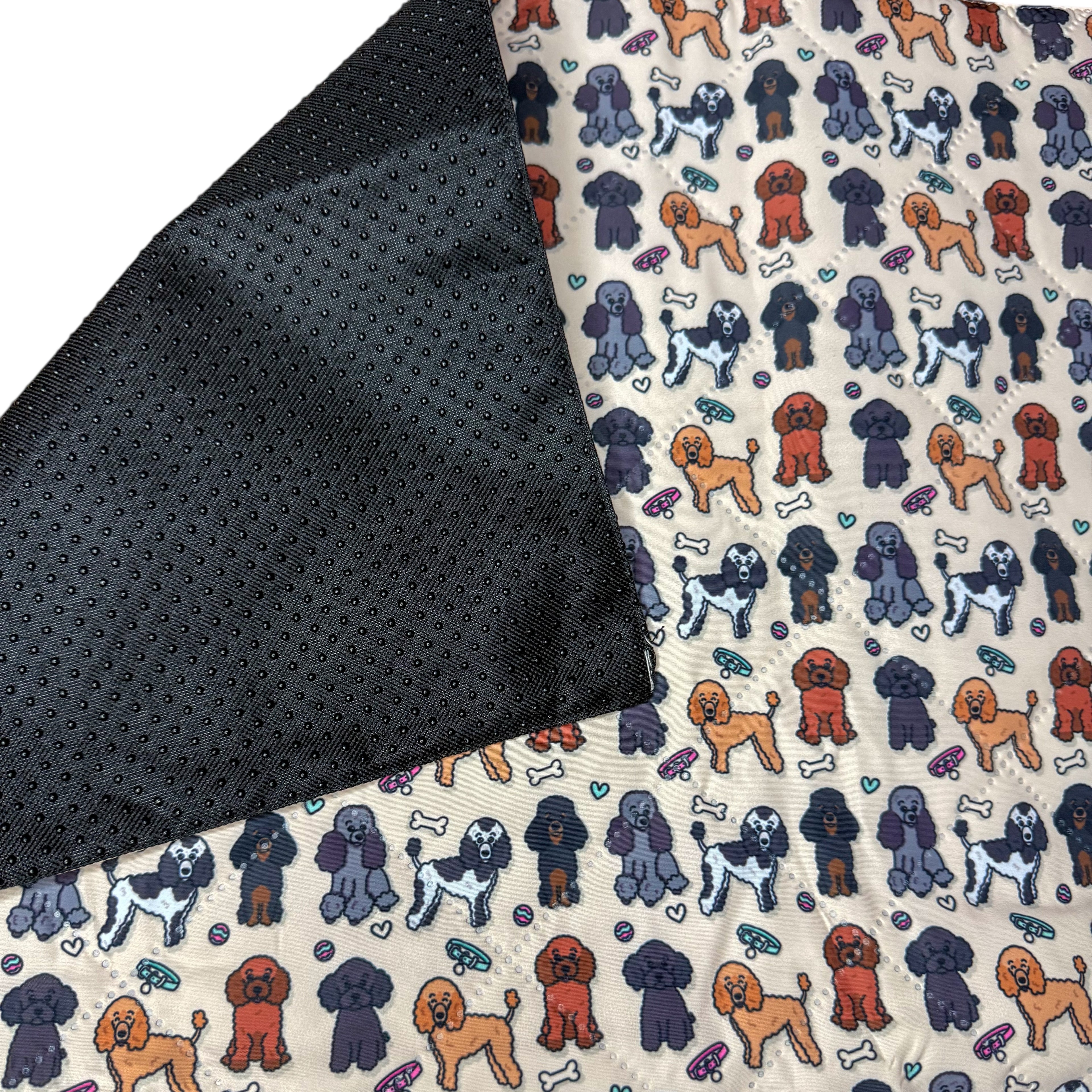 Oodles of Poodles Dog Settle Mat - The Perfect Travel Mat for Your Poodle or Doodle! 🐩