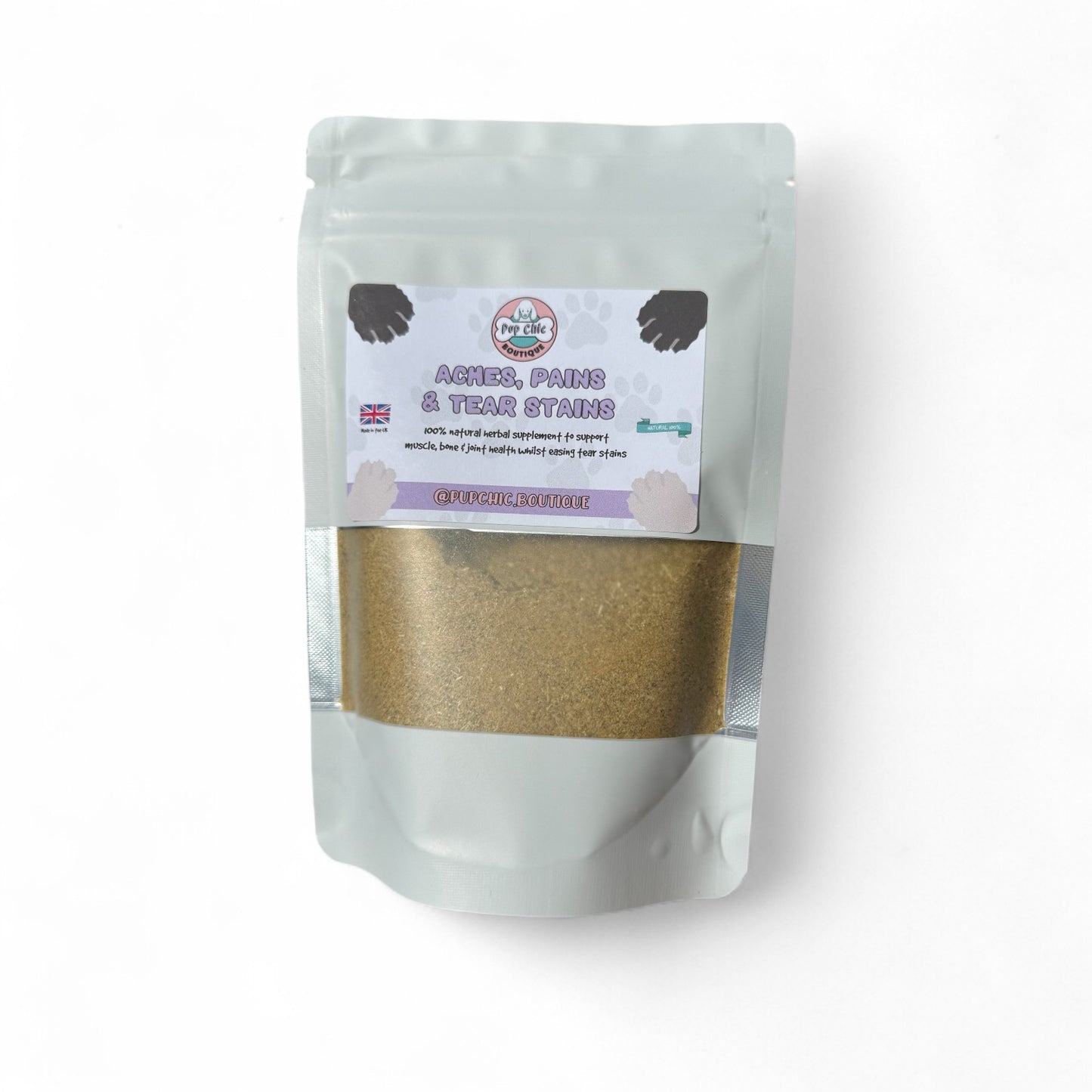 Aches, Pains & Tear Stains Dog Supplement – Natural Relief for Joints & Eyes