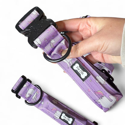 Daydreams and Unicorns Tactical Dog Collar (M–XL) – Heavy-Duty Strength Meets Bold Style