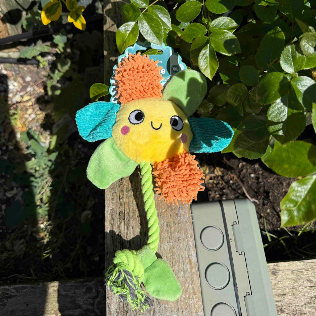 Flower Plush Dog Toy