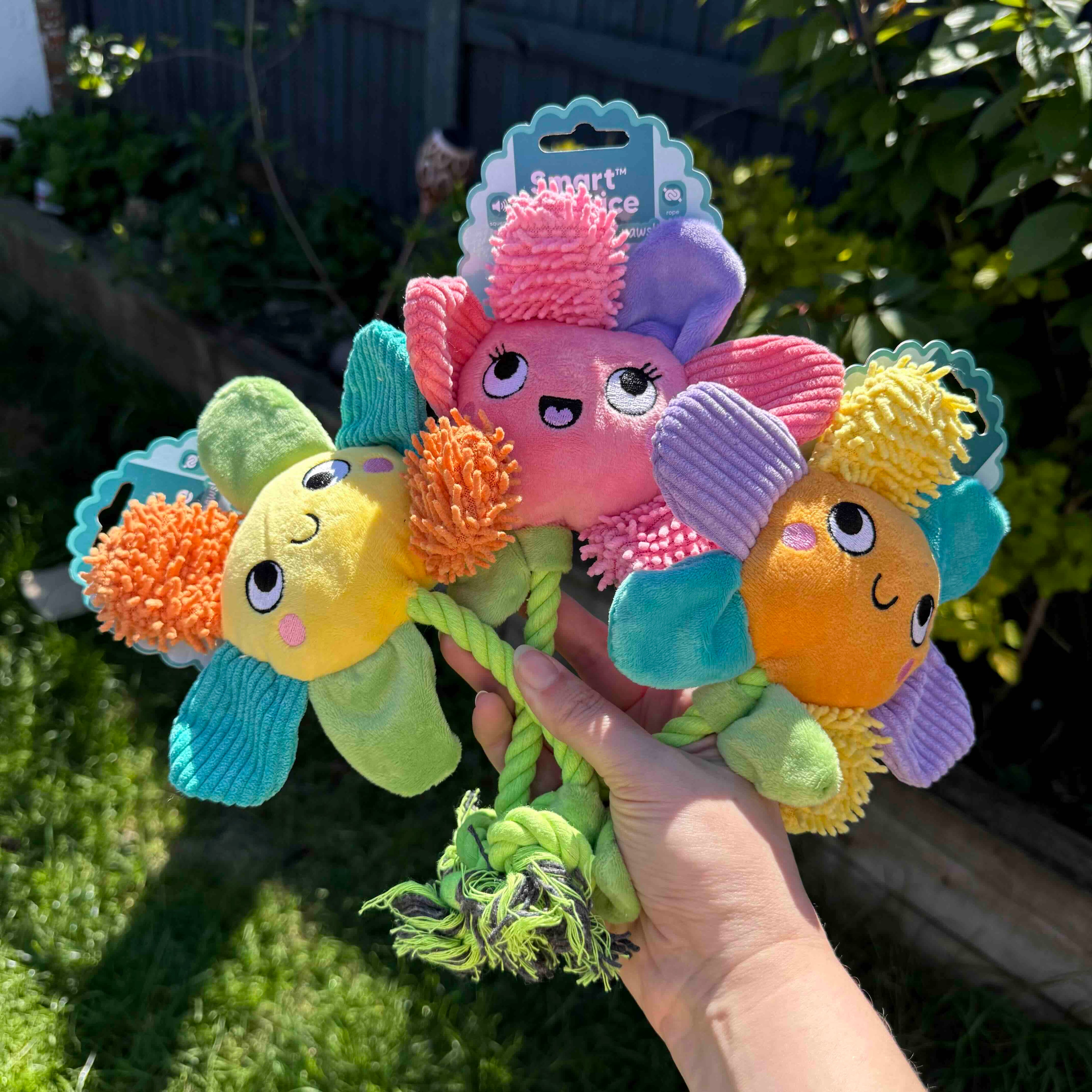 Flower Plush Dog Toy