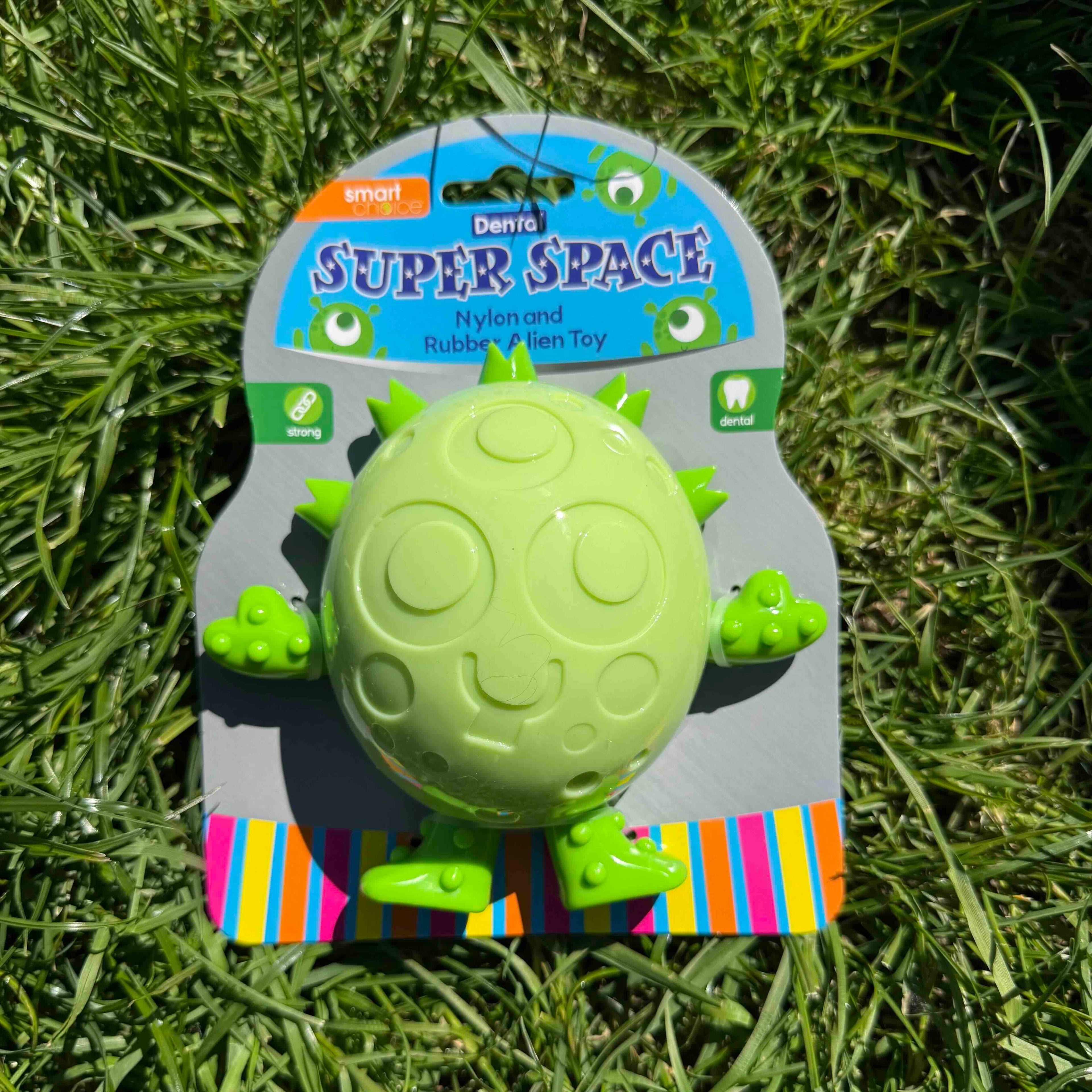 Super Space Alien Dental Dog Toy