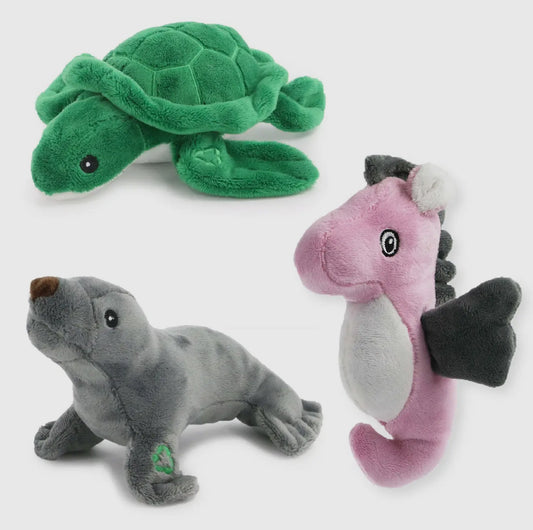 Eco-Friendly Mini Sea Animals Dog Toys – Made From Recycled Plastic