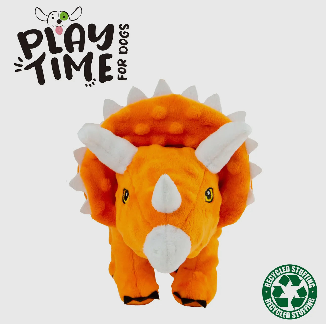 Cuddle Roarsome Dino Plush Dog Toys – Soft Dinosaur Toys for Gentle Play