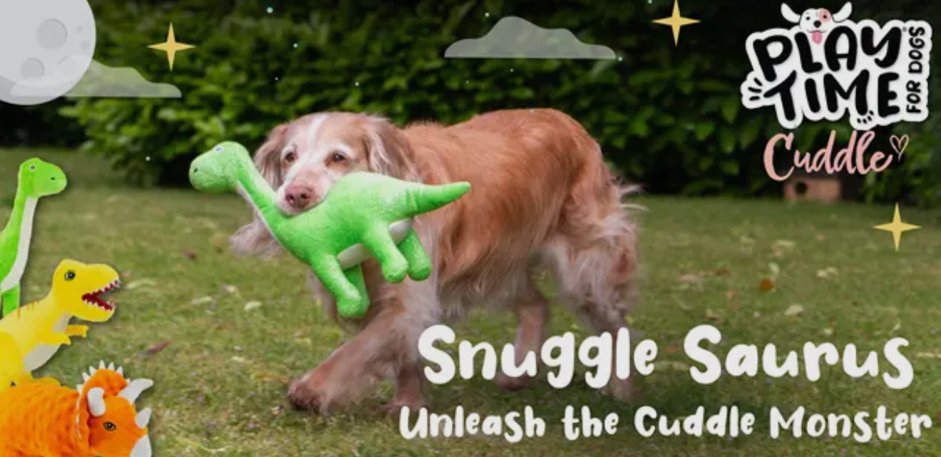 Cuddle Roarsome Dino Plush Dog Toys – Soft Dinosaur Toys for Gentle Play