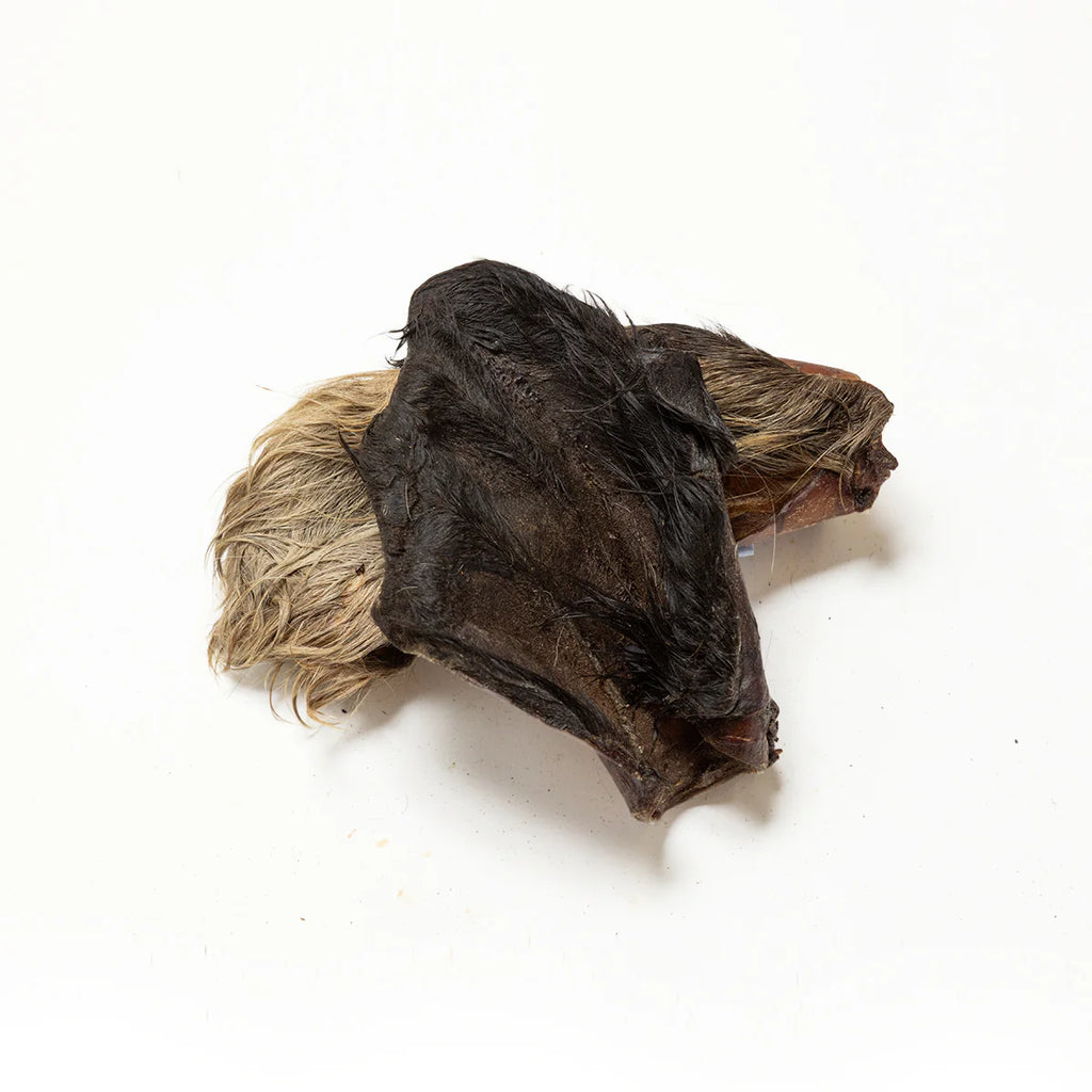 Deworminator dog treats - hairy cow, lamb and rabbit ears
