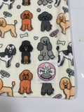 Oodles of Poodles large blanket - fleece dog blanket