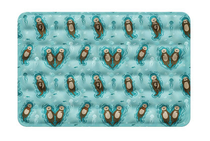Otterly Lovely Dog Cooling Mat – Gel-Filled Cooling Dog Bed with Adorable Sea Otter Print 🦦❄️