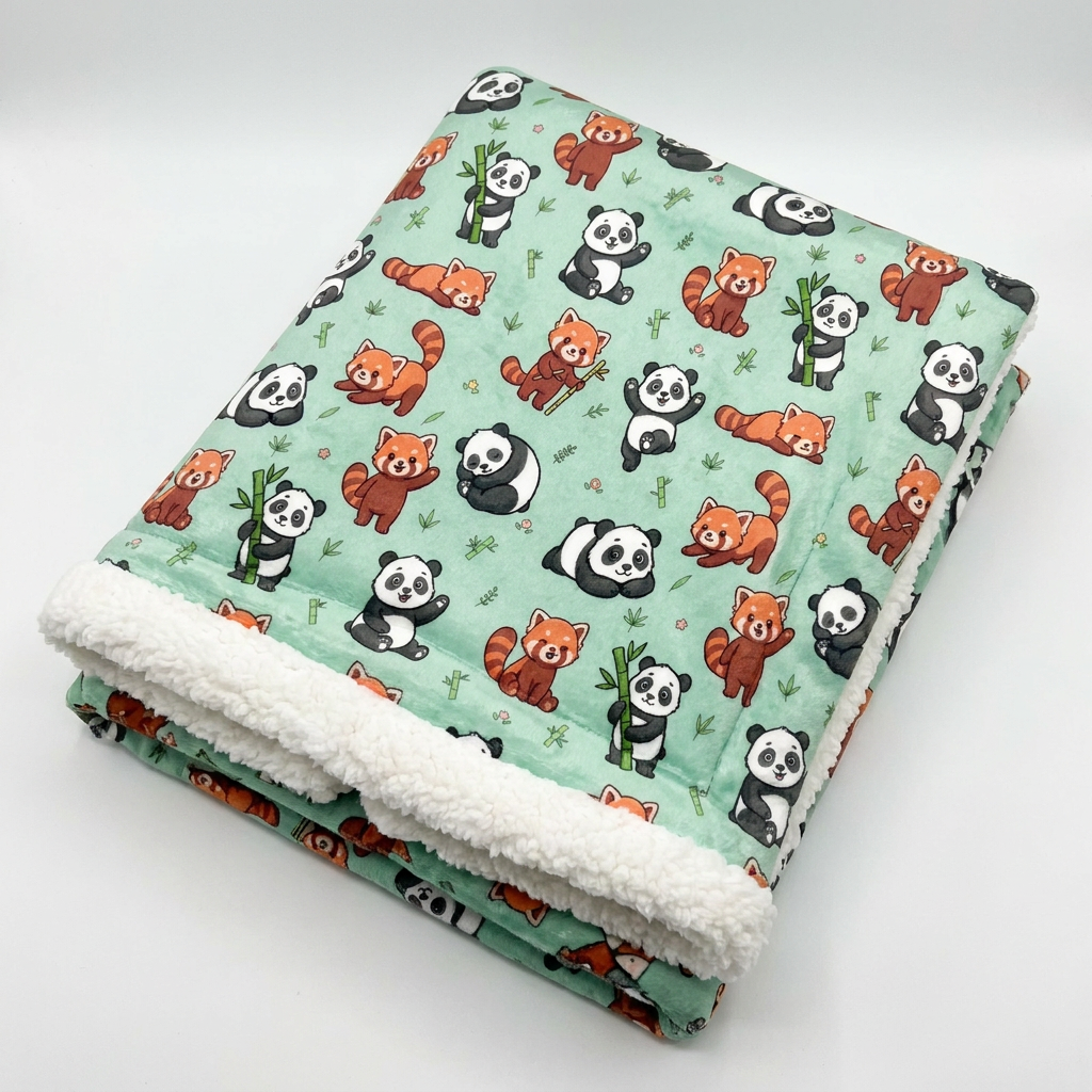 Panda Paradise Sherpa Blanket