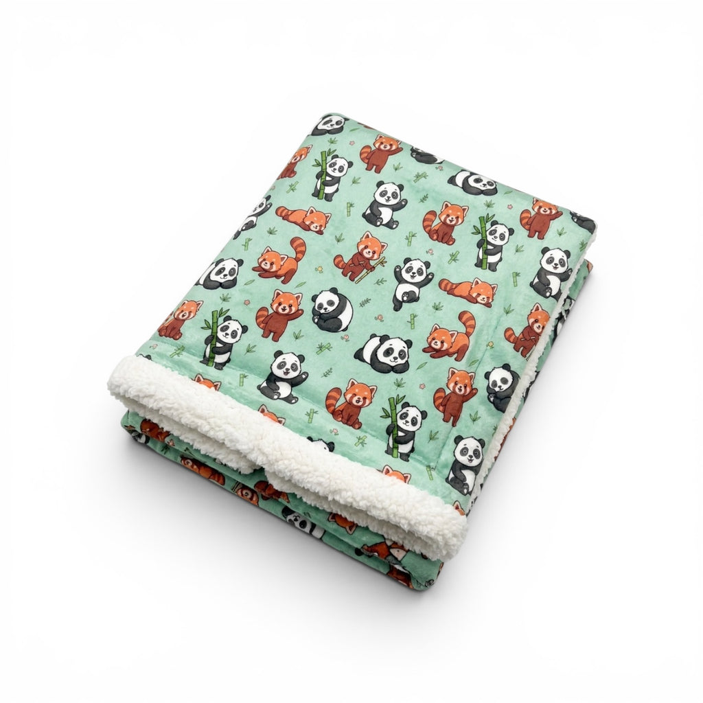 Panda Paradise Sherpa Blanket