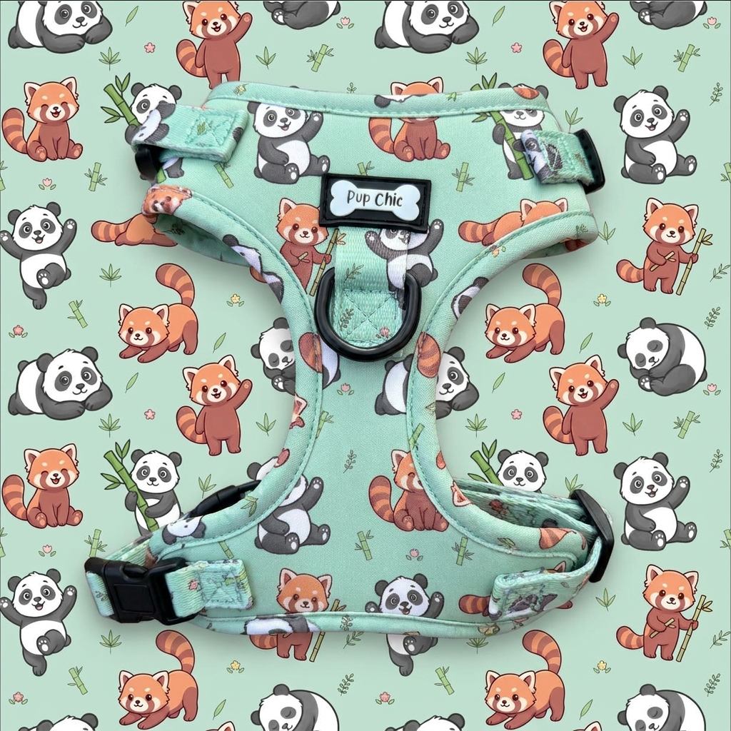 Panda Paradise Step-In Adjustable Dog Harness