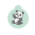 Panda Paradise Dog ID Tag