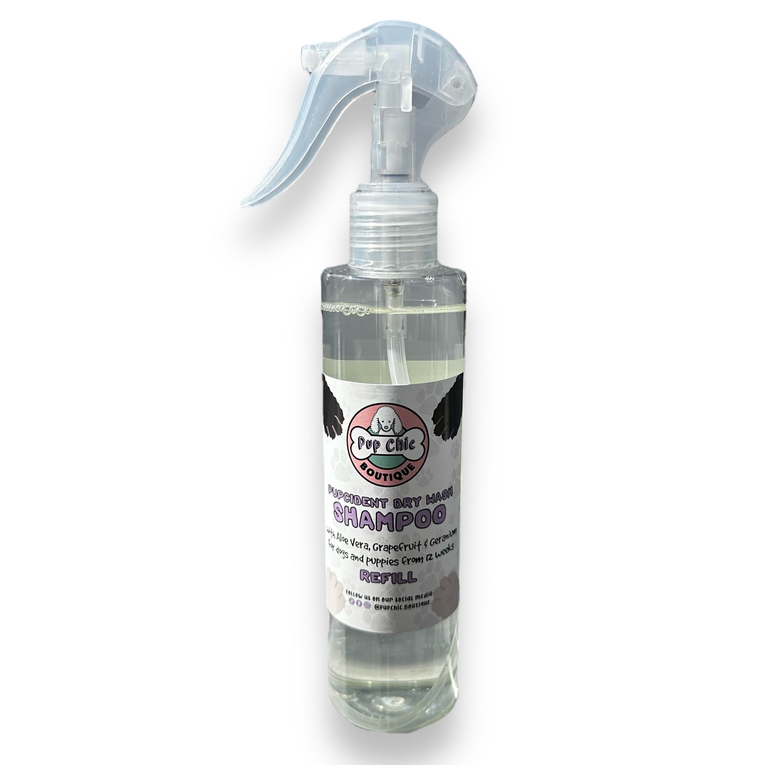 Pupcident dry wash shampoo 200ml - Pup Chic Boutique
