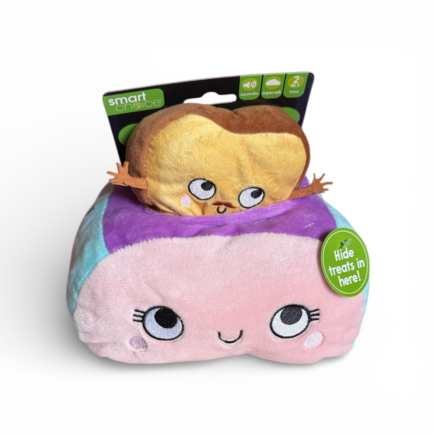 Smart Choice Treat-Hiding Toaster Dog Toy