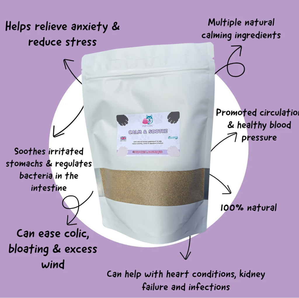 Calm & Soothe Dog Supplement – Natural Support for Relaxation