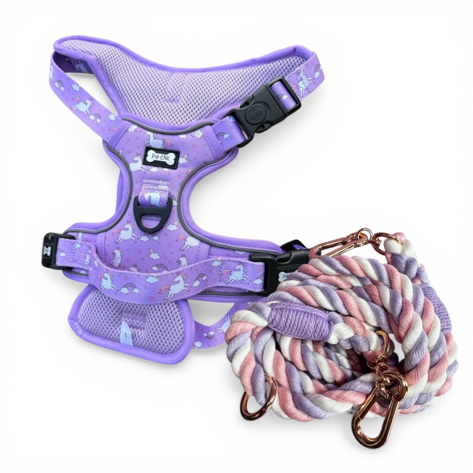 Unicorn harness & rope lead bundle