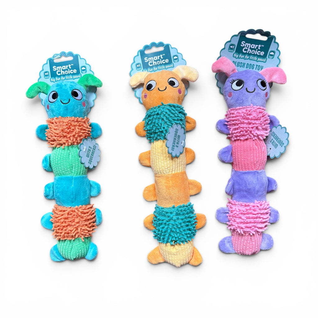 Smart Choice Caterpillar Plush Dog Toy