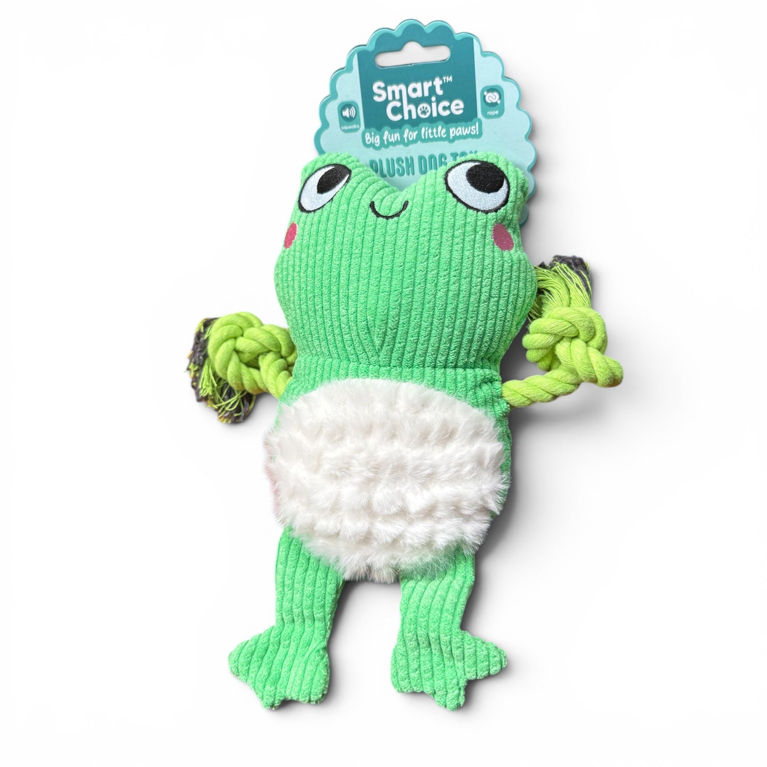 Smart Choice Frog Plush Dog Toy