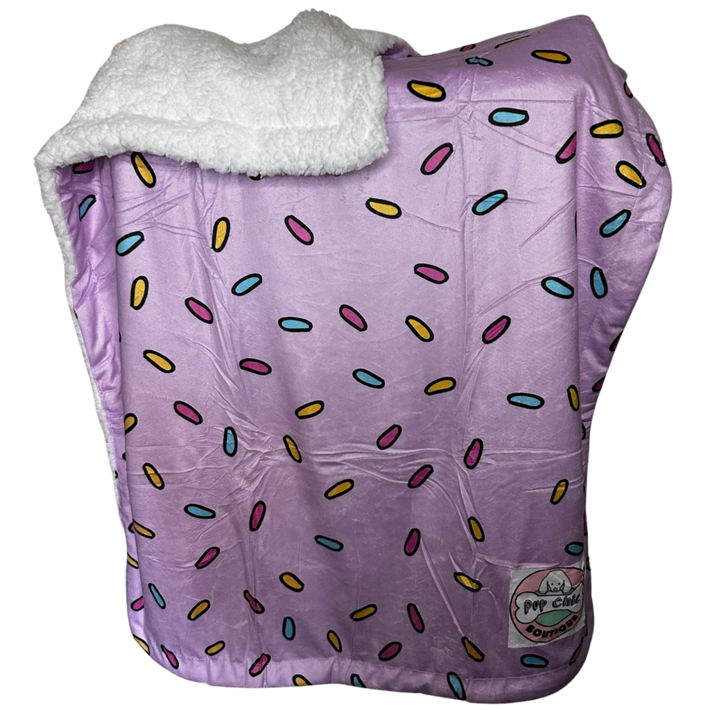 Pink Sprinkles For Days blanket - fleece dog blanket - Pup Chic Boutique