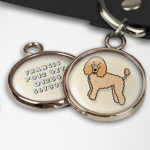 Oodles of Poodles Apricot Dog Tag