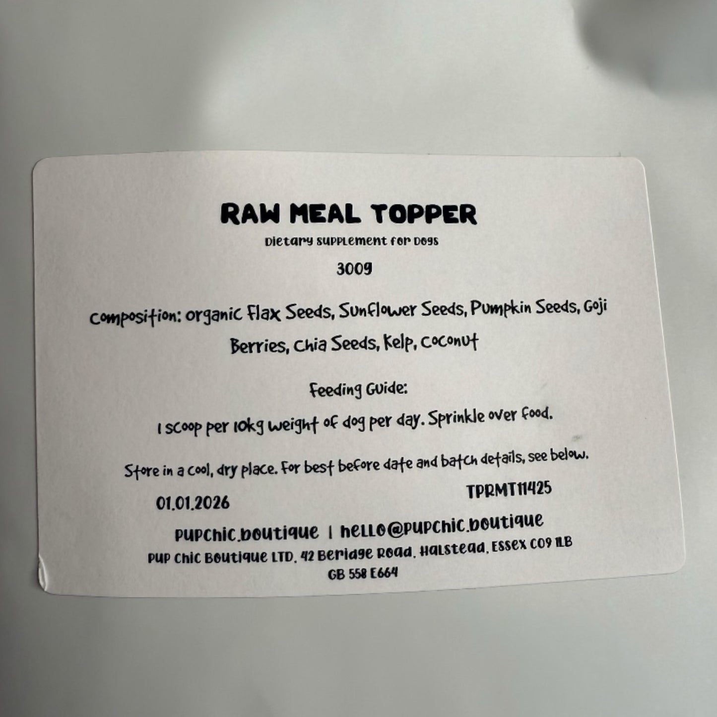 Raw Meal Topper – Gut-Boosting Superfood Blend for Dogs