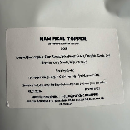 Raw Meal Topper – Gut-Boosting Superfood Blend for Dogs
