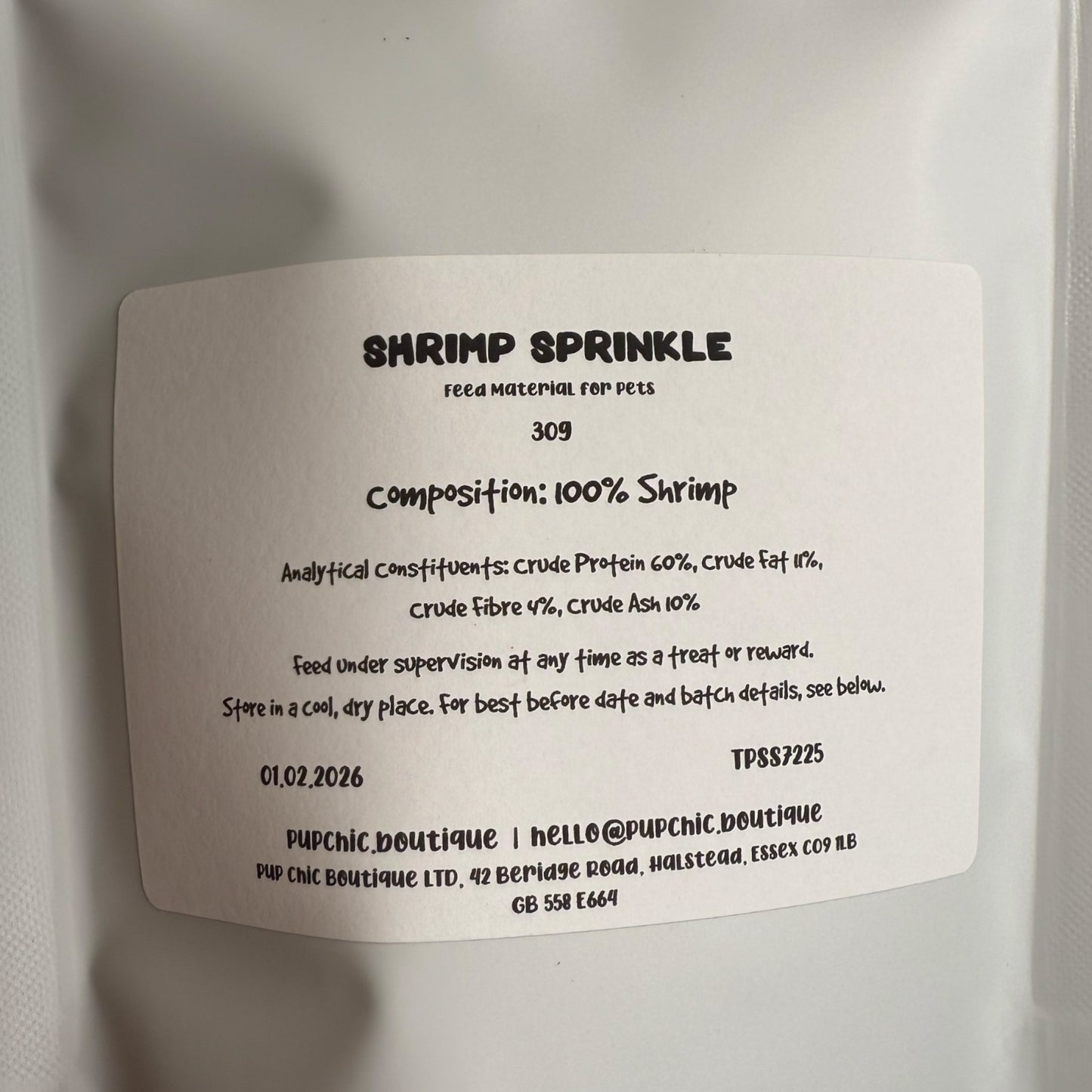 Shrimp Sprinkle – Natural Meal Topper & Treat for Dogs (and Birds!)