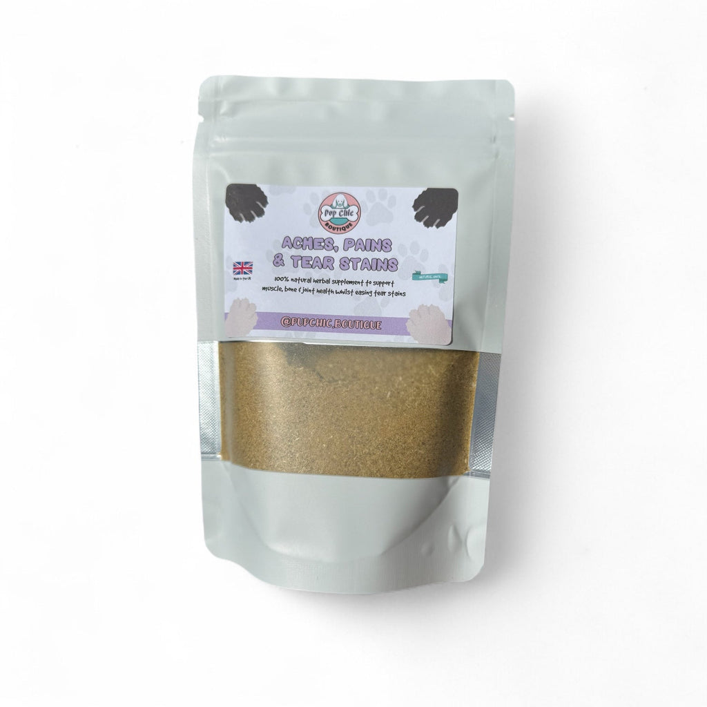 Aches, Pains & Tear Stains Dog Supplement – Natural Relief for Joints & Eyes - Pup Chic Boutique