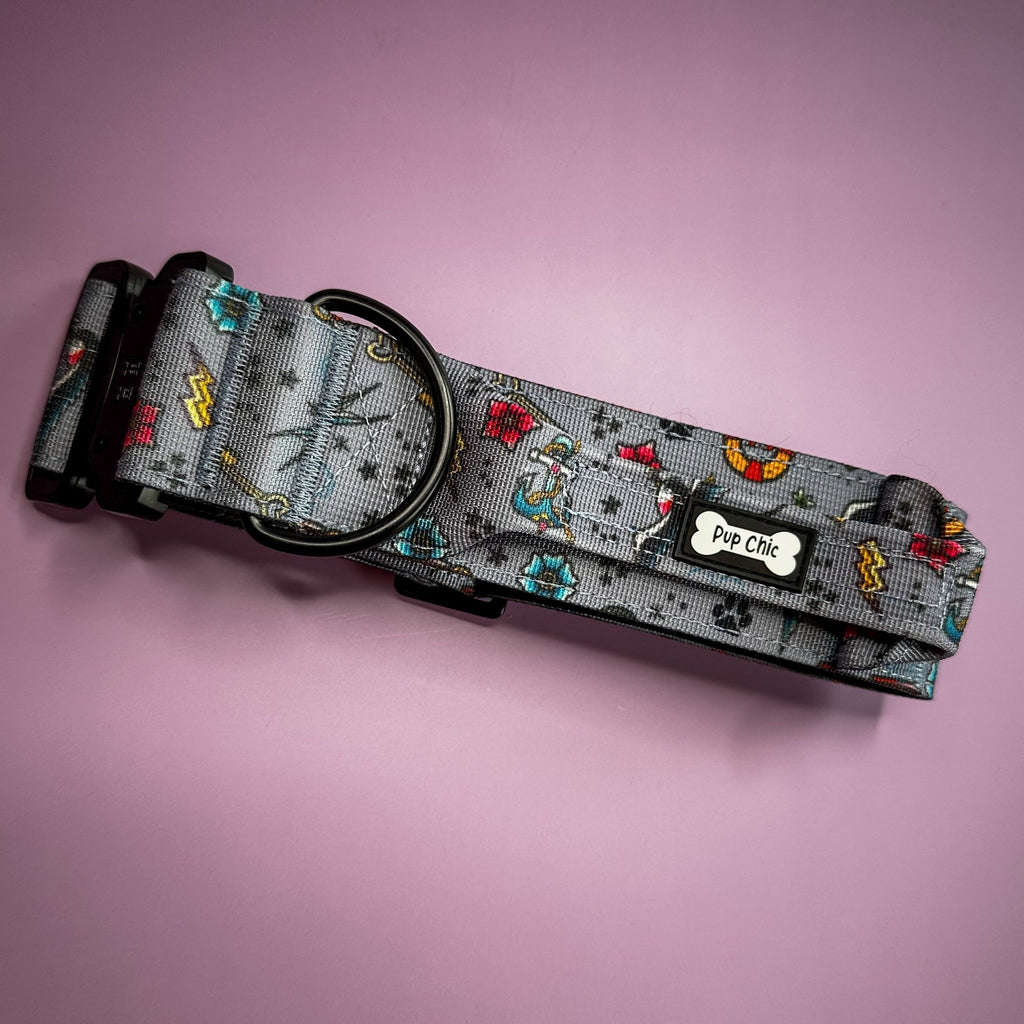 Artful Dogster Tactical Dog Collar with Handle - Pup Chic Boutique