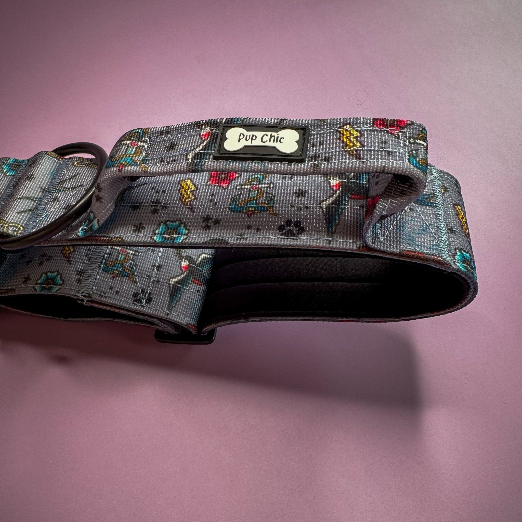 Artful Dogster Tactical Dog Collar with Handle - Pup Chic Boutique