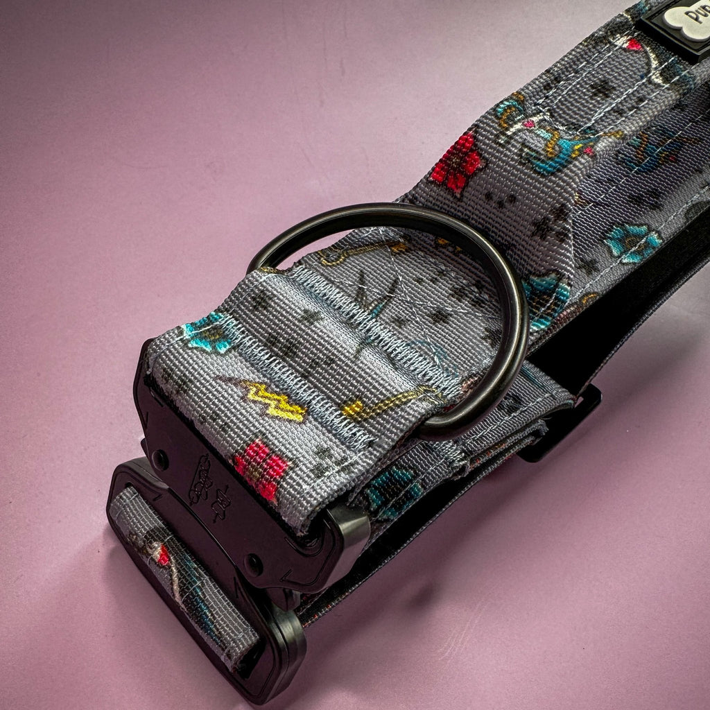 Artful Dogster Tactical Dog Collar with Handle - Pup Chic Boutique