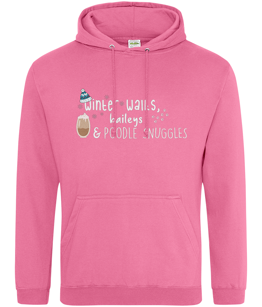 Winter walks baileys poodle hoodie