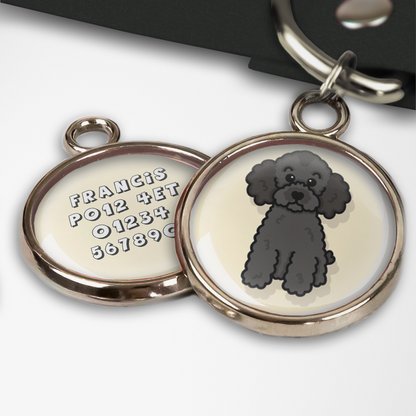 Oodles of Poodles Blue Dog Tag - Pup Chic Boutique