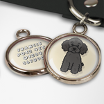 Oodles of Poodles Blue Dog Tag