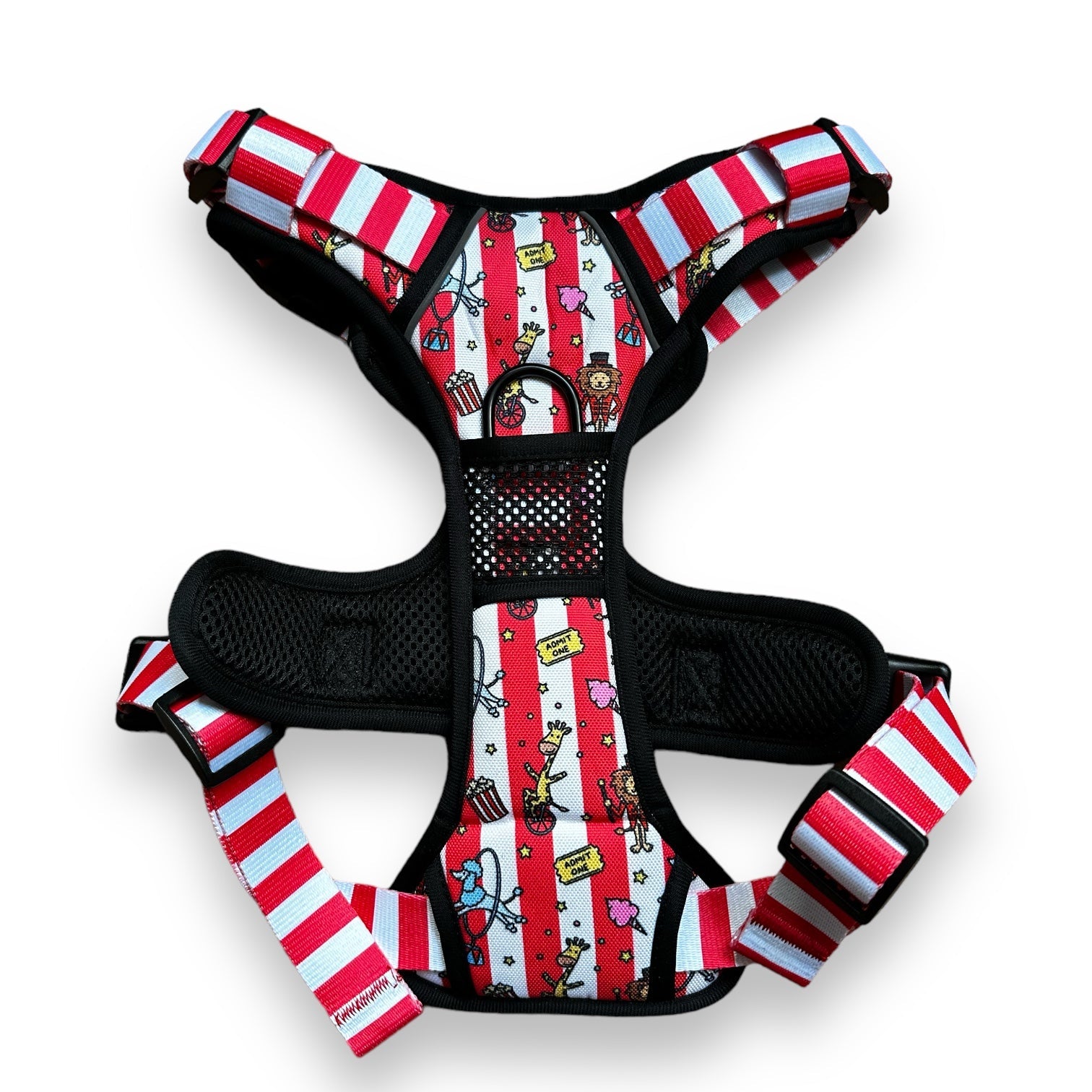 Circus Chic No Pull Tactical Dog Harness – Adjustable; Strong for Big Dogs (L & XL) 🎪🐾 I - Pup Chic Boutique