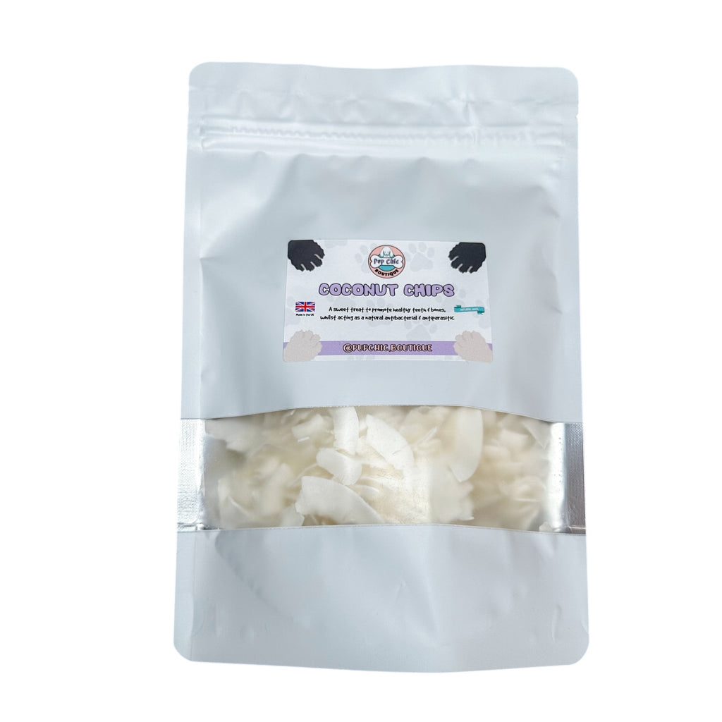Coconut Chips dog treats - natural wormer - Pup Chic Boutique
