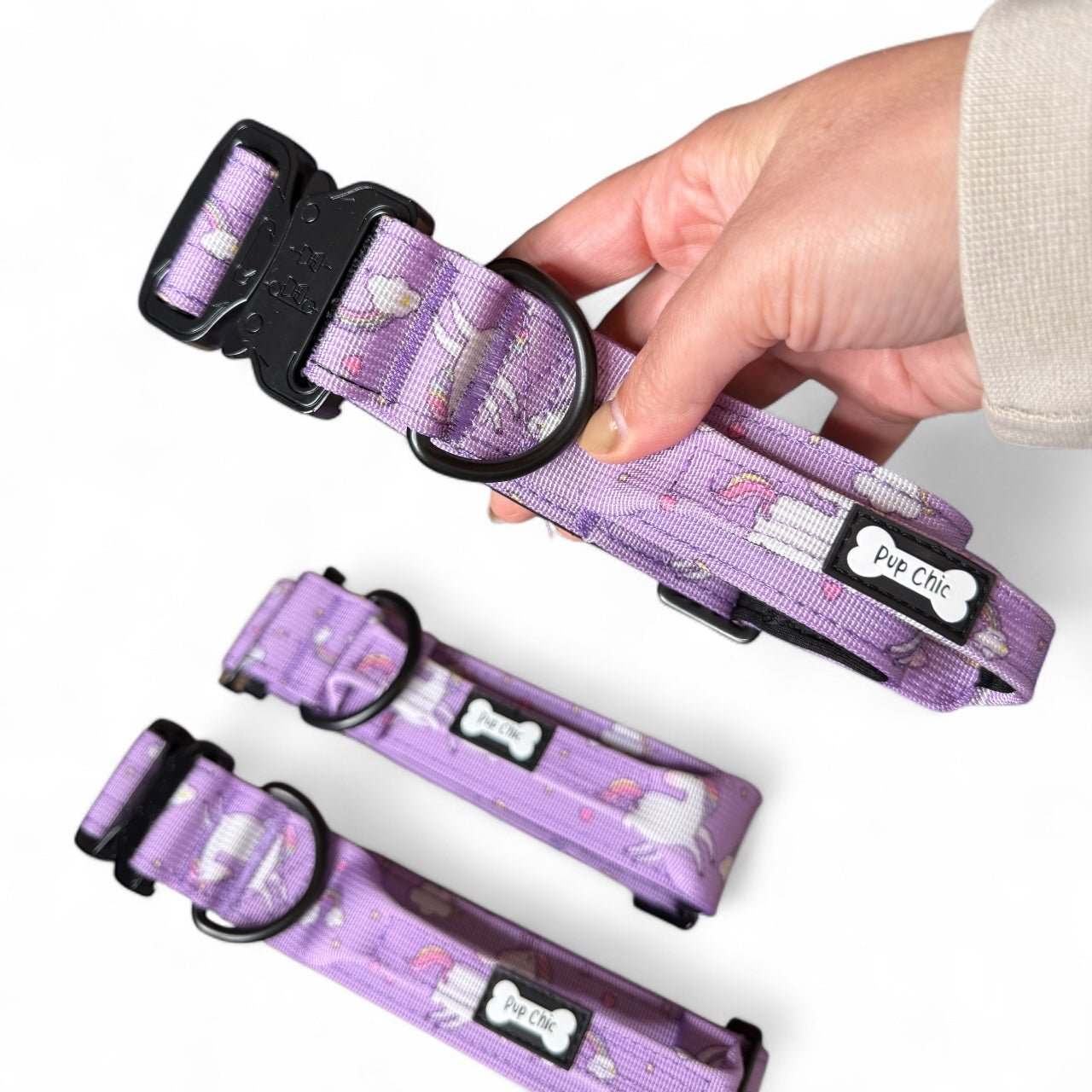 Daydreams and Unicorns Tactical Dog Collar - Pup Chic Boutique