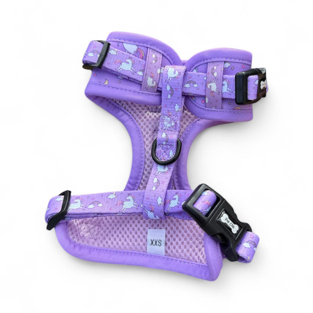 Daydreams & Unicorns XXS Step - In Adjustable Harness – Magical Comfort for Tiny Pups & Puppies - Pup Chic Boutique