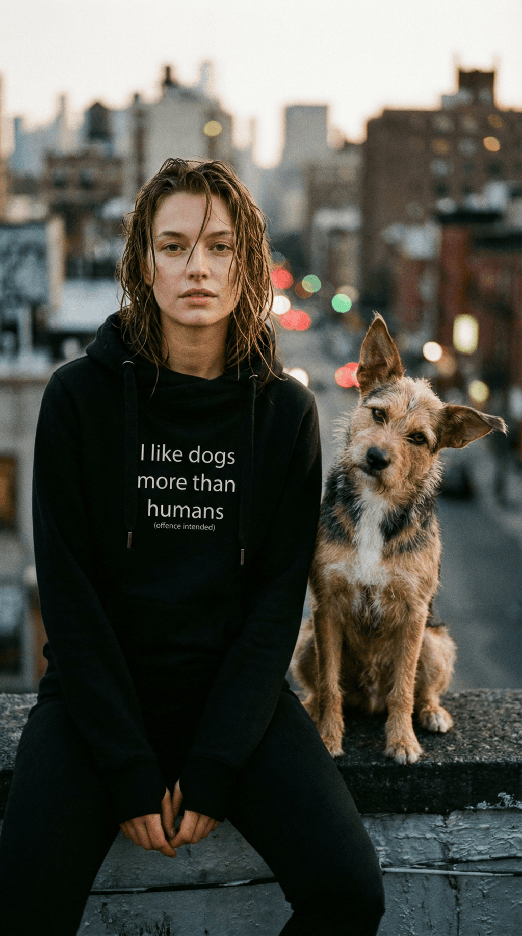 Dogs more than humans (offence intended) Cross Neck Hoodie - Pup Chic Boutique