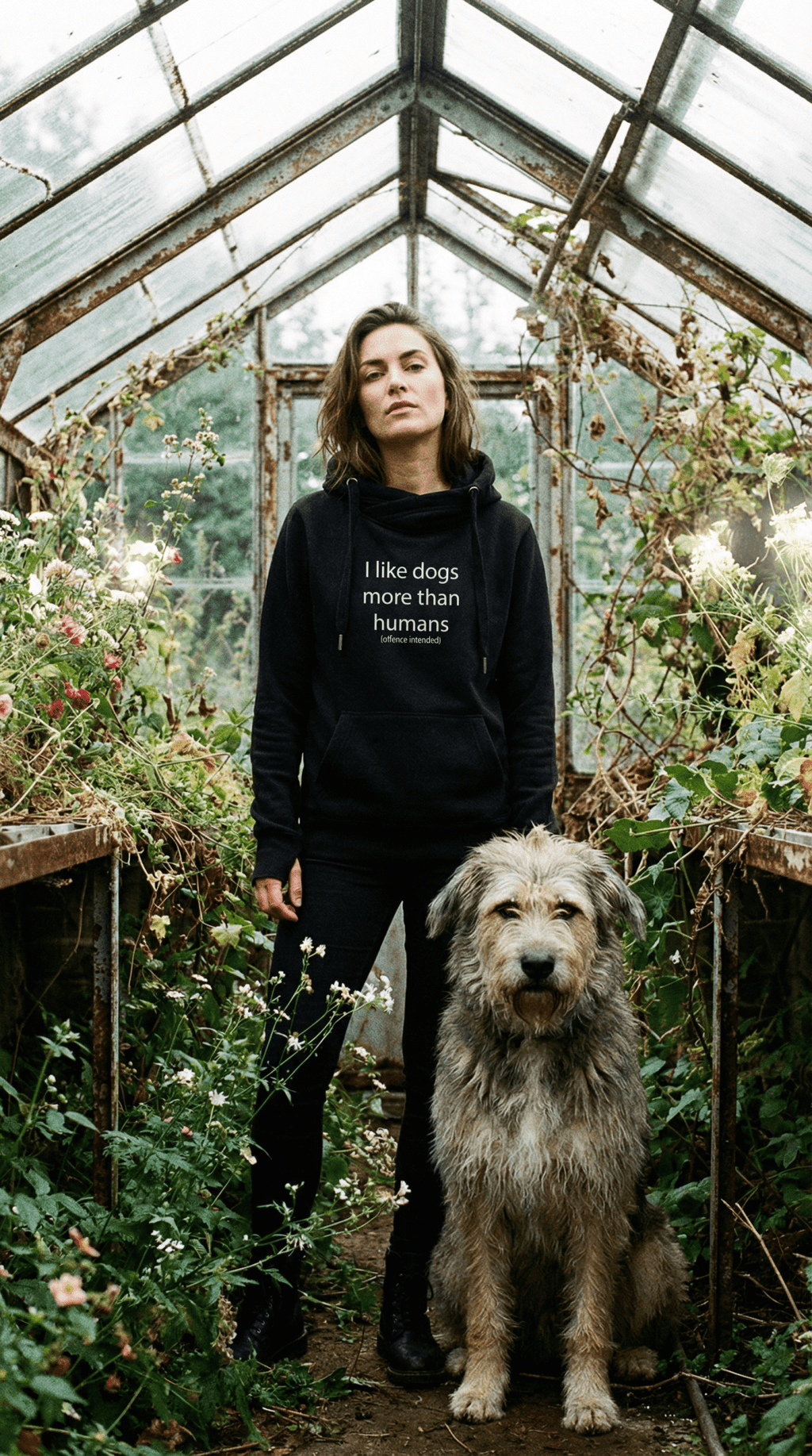 Dogs more than humans (offence intended) Cross Neck Hoodie - Pup Chic Boutique