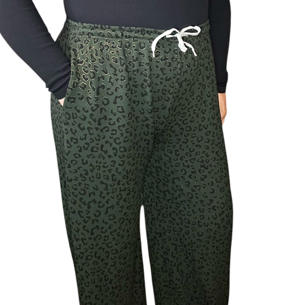 Emerald Green animal print co - ord/ loungewear set - match with your dog - Pup Chic Boutique