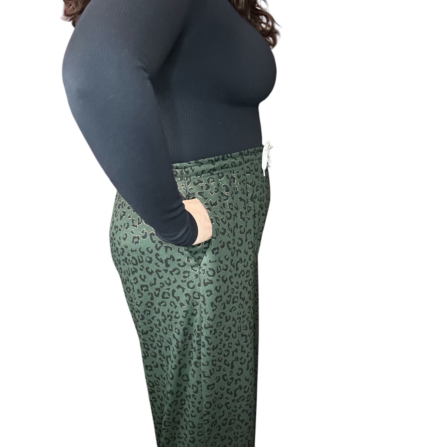 Emerald Green animal print co - ord/ loungewear set - match with your dog - Pup Chic Boutique